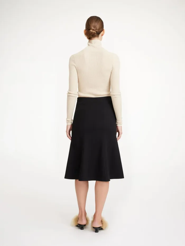 Atlee Midi Skirt Black Women By Malene Birger Skirts