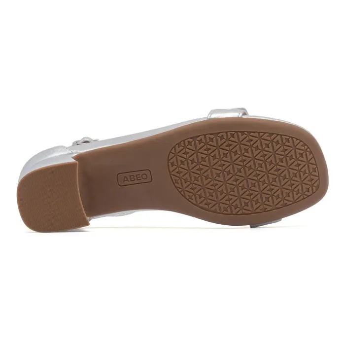 Avenue Strap Metatarsal Silver Womens Abeo Dress