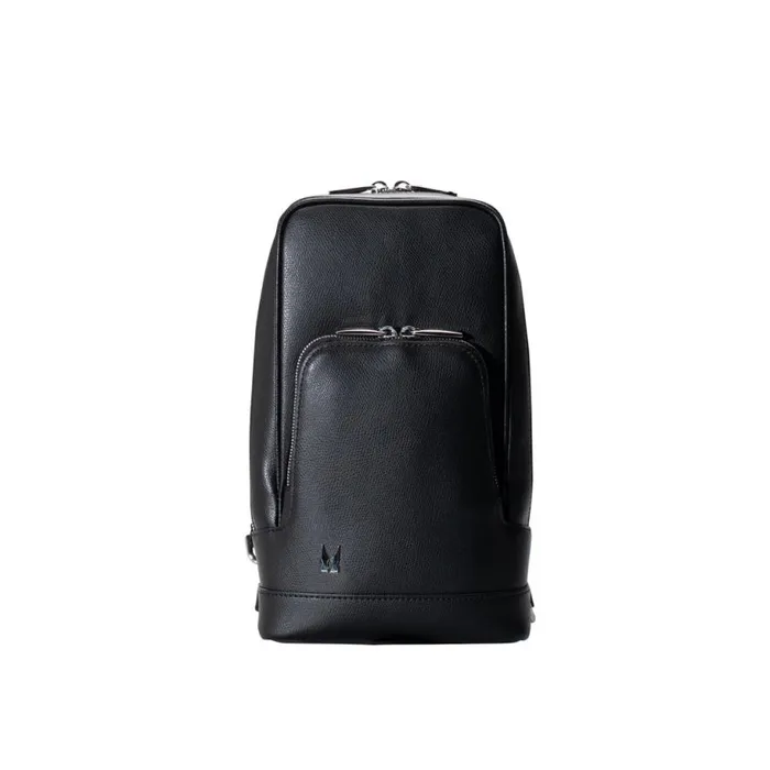 Backpacks and Suitcases Men Moreschi Black Leather Bodypack