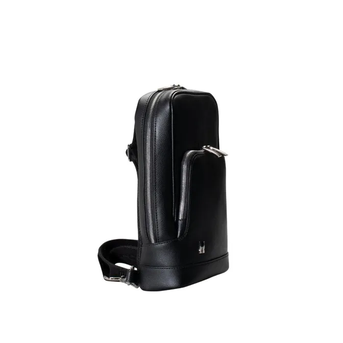 Backpacks and Suitcases Men Moreschi Black Leather Bodypack