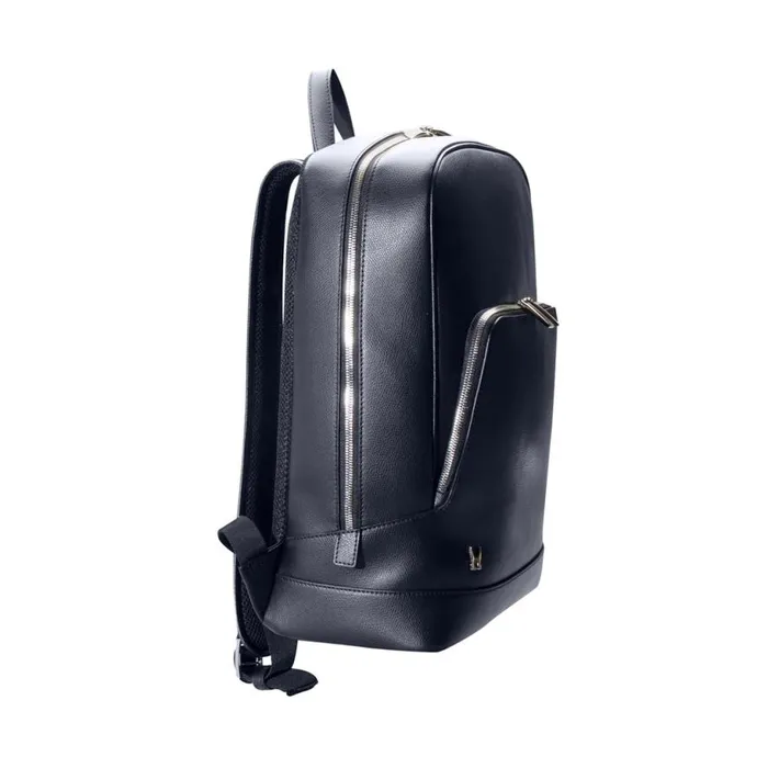 Backpacks and Suitcases Men Moreschi Navy Blue Leather Backpack