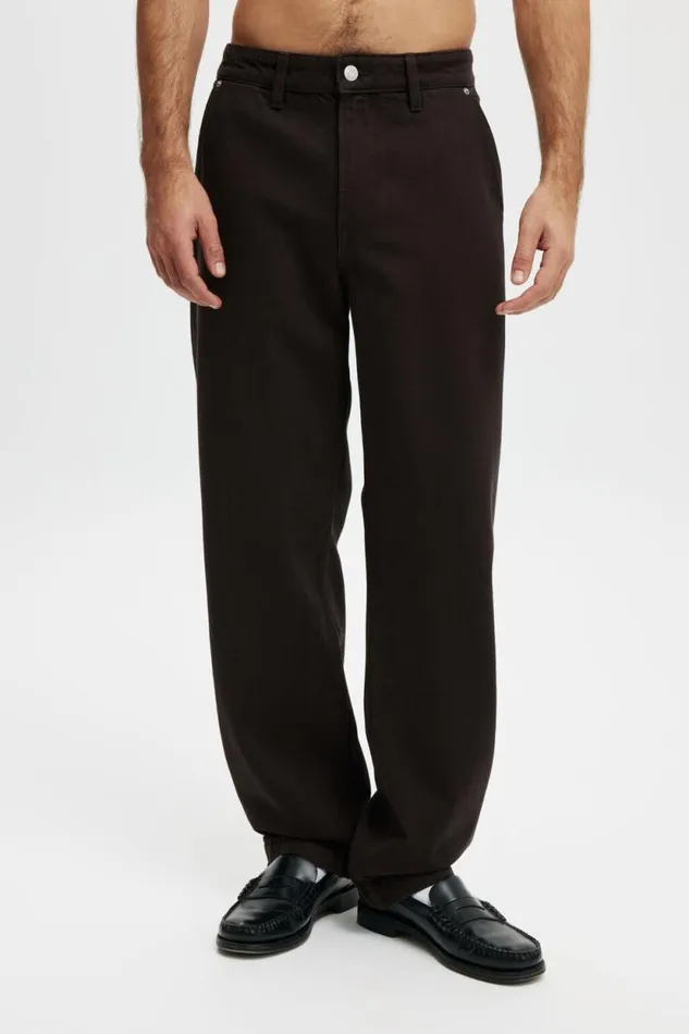 Baggy Jean Carpenter Dark Chocolate Men Cotton On Pants Baggy Jean Carpenter Dark Chocolate Men Cotton On Pants
