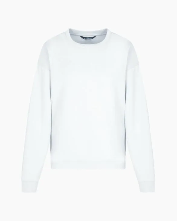 Basic Crewneck Sweatshirt Lightblue Women Armani Matching Sets