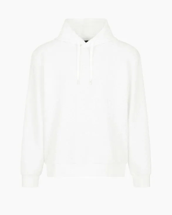 Basic Hoodie White Men Armani Matching Sets