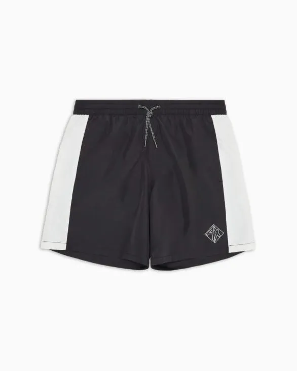 Beachwear Boxers Navyblue Men Armani Beachwear