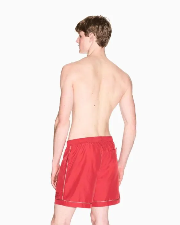 Beachwear Boxers Red Men Armani Beachwear Beachwear Boxers Red Men Armani Beachwear
