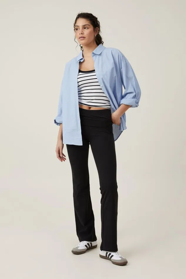 Bella Bootleg Pant Black Women Cotton On Pants