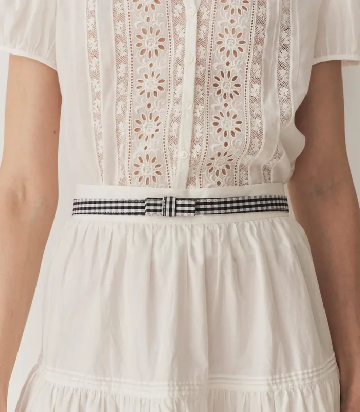 Belts Hats and Gloves Women DEN Junie Bow Belt Gingham
