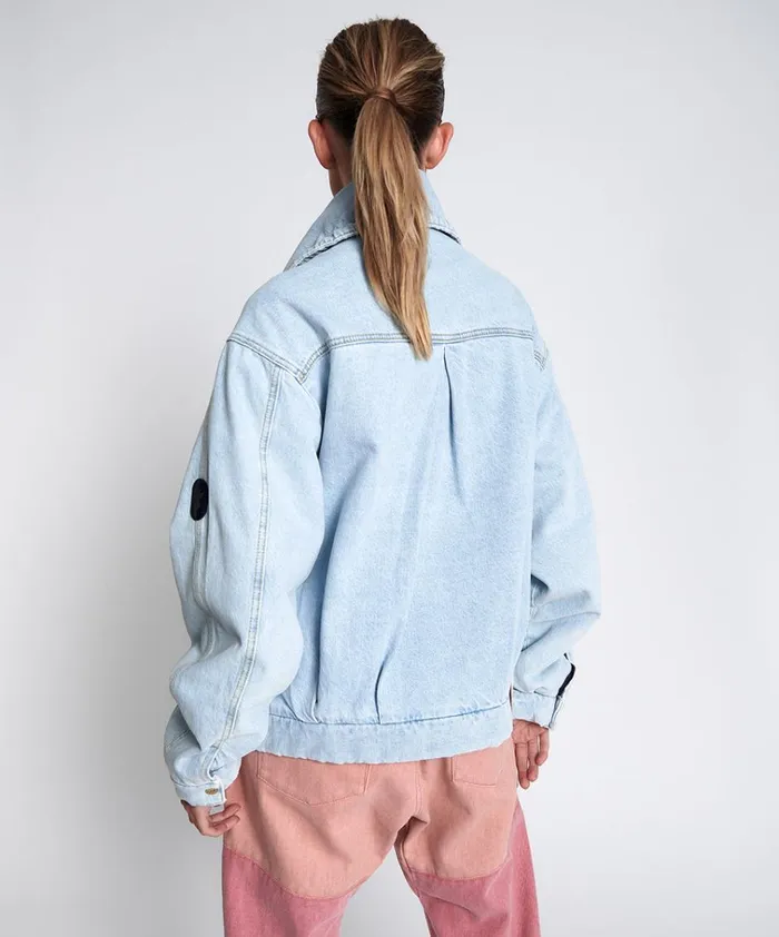 BEST BLUE DENIM PUFFA JACKET Women One Teaspoon Denim Jackets BEST BLUE DENIM PUFFA JACKET Women One Teaspoon Denim Jackets