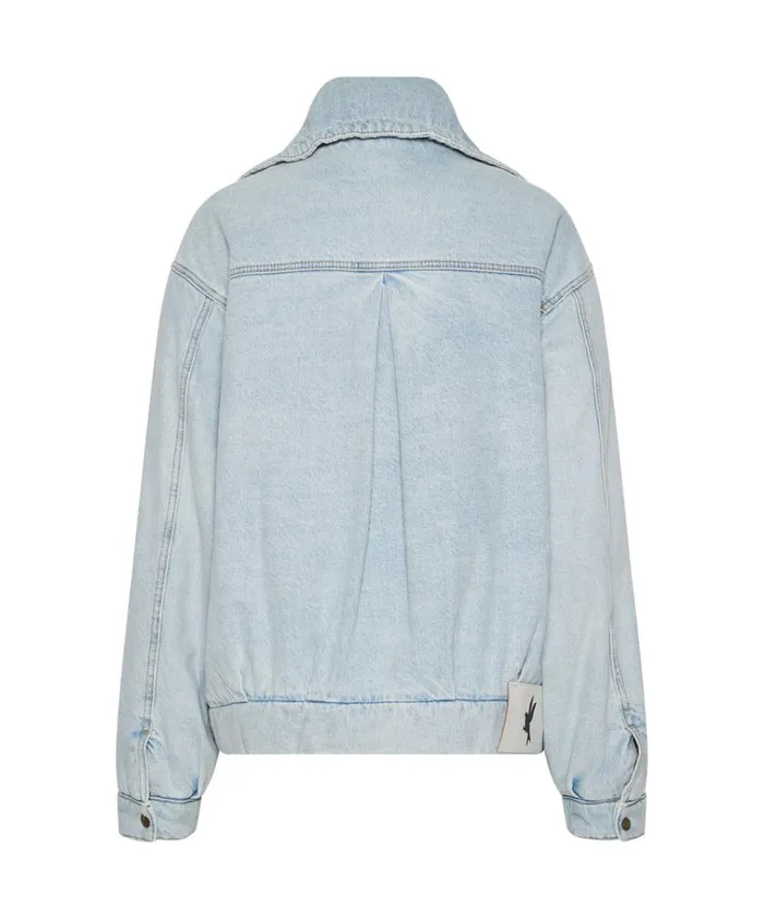 BEST BLUE DENIM PUFFA JACKET Women One Teaspoon Denim Jackets BEST BLUE DENIM PUFFA JACKET Women One Teaspoon Denim Jackets