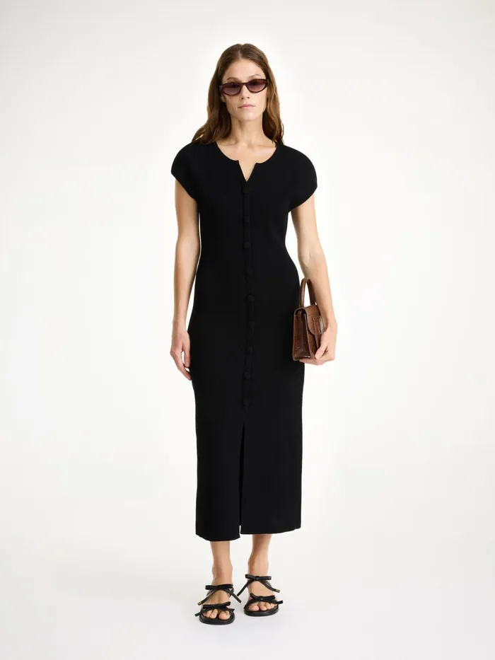 Bielas Maxi Dress Black Women By Malene Birger Knitwear