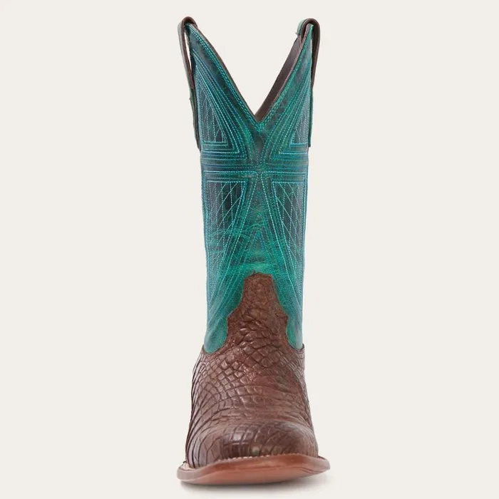 Big Horn Tobacco Alligator Cowboy Boot Brown Men Stetson Exotics
