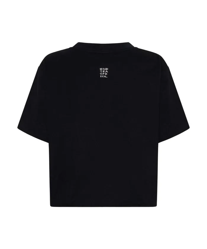 BLACK CROPPED SPACE PUNK TEE Women One Teaspoon Tees and Tanks BLACK CROPPED SPACE PUNK TEE Women One Teaspoon Tees and Tanks