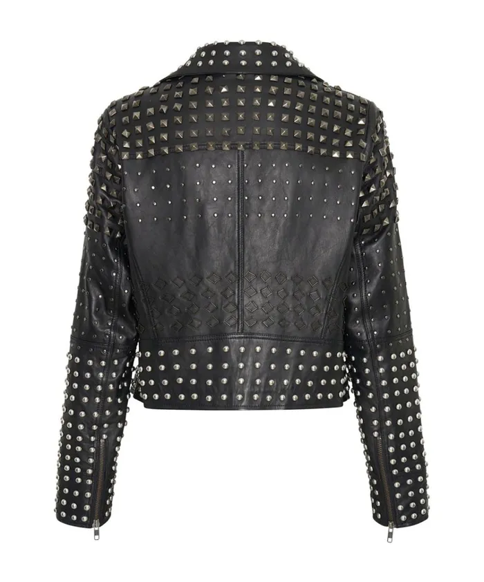 BLACK DIAMOND STUDDED LEATHER JACKET Women One Teaspoon Jackets BLACK DIAMOND STUDDED LEATHER JACKET Women One Teaspoon Jackets