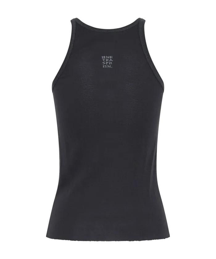 BLACK ONE TEASPOON FINE RIB SINGLET Women One Teaspoon Tees and Tanks BLACK ONE TEASPOON FINE RIB SINGLET Women One Teaspoon Tees and Tanks