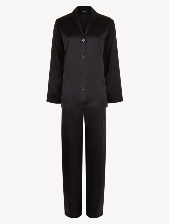 Black Silk Pajama Set Sleepwear La Perla Pajamas