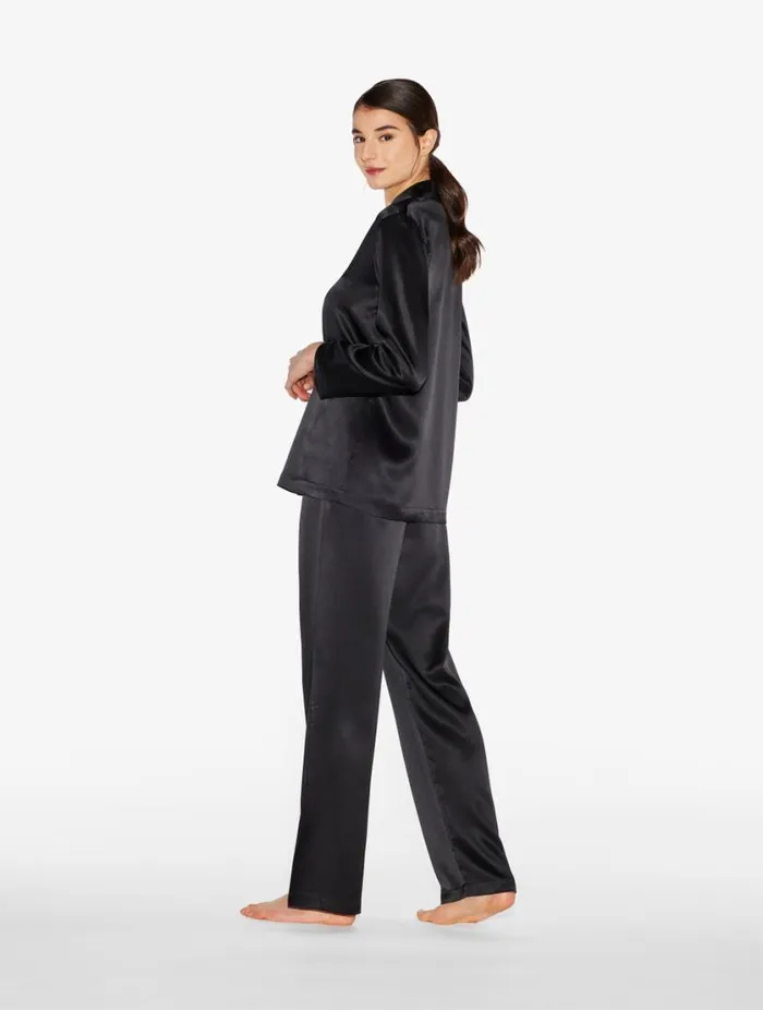 Black Silk Pajama Set Sleepwear La Perla Pajamas