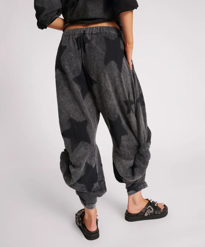 BLACK STAR MUSLIN GYPSY PANTS Women One Teaspoon Bottoms