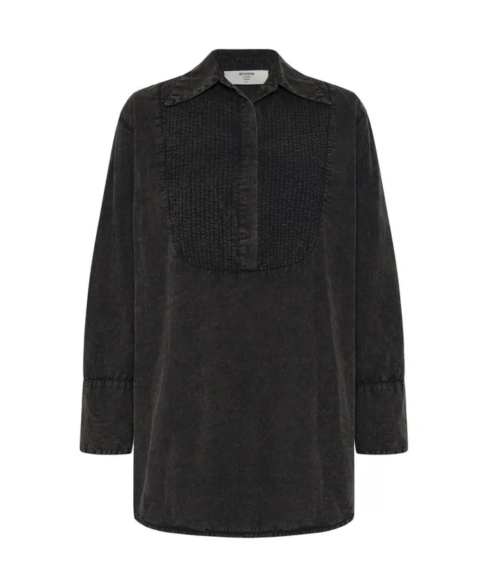 BLACKOUT TUXEDO SHIRT DRESS Women One Teaspoon Mini Dresses BLACKOUT TUXEDO SHIRT DRESS Women One Teaspoon Mini Dresses