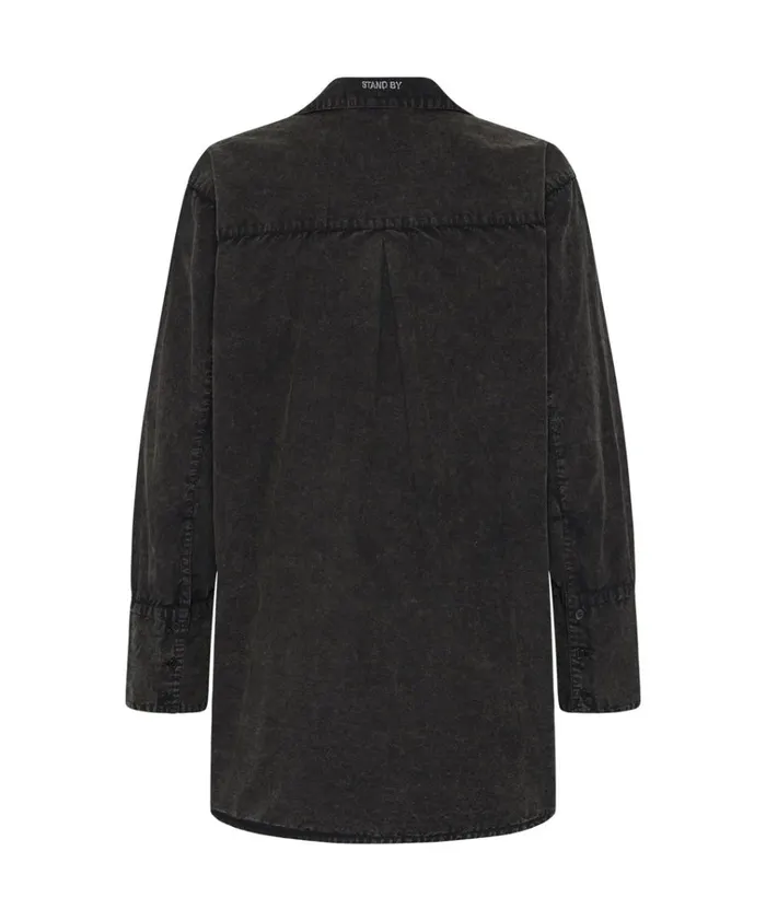 BLACKOUT TUXEDO SHIRT DRESS Women One Teaspoon Mini Dresses BLACKOUT TUXEDO SHIRT DRESS Women One Teaspoon Mini Dresses