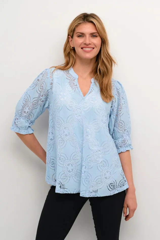 Blouses Women CULTURE CUolu Blouse Cashmere Blue