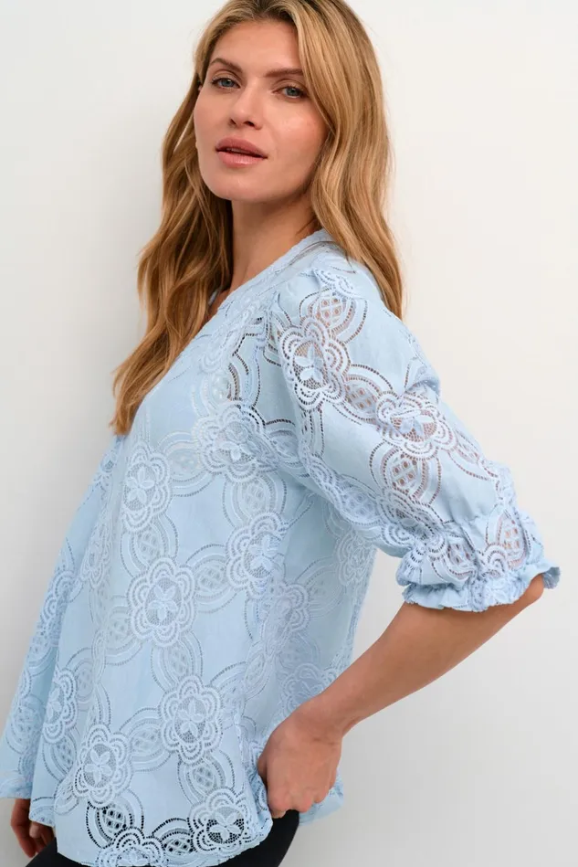 Blouses Women CULTURE CUolu Blouse Cashmere Blue