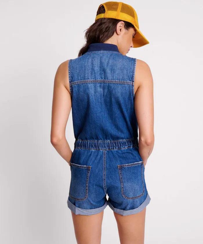 BLUEMOON LILLY SPORTY DENIM JUMPSUIT Women One Teaspoon Denim Jumpsuits BLUEMOON LILLY SPORTY DENIM JUMPSUIT Women One Teaspoon Denim Jumpsuits