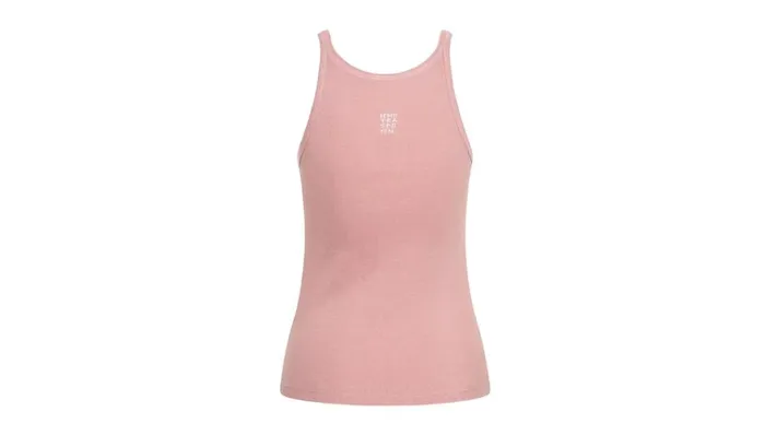 BLUSH BAMBOO LOGO SINGLET Women One Teaspoon Tees and Tanks BLUSH BAMBOO LOGO SINGLET Women One Teaspoon Tees and Tanks