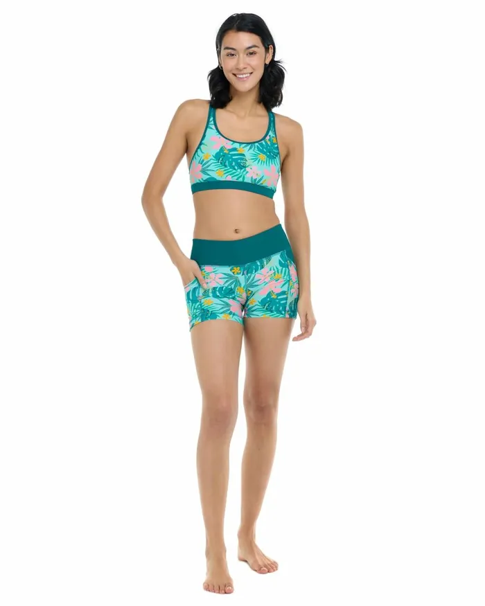 Body Glove Gym To Swim Women Flor Nove Equalizer Sports Bra 8211 Flor Nove Sea Mist