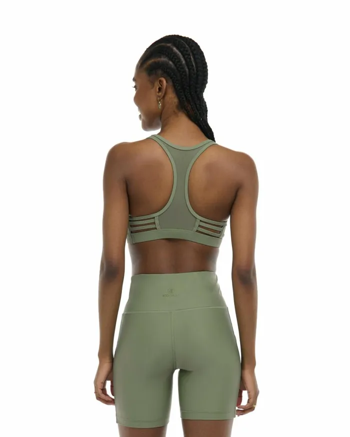 Body Glove Gym To Swim Women Smoothies Equalizer CrossOver Sports Bra 8211 Cactus
