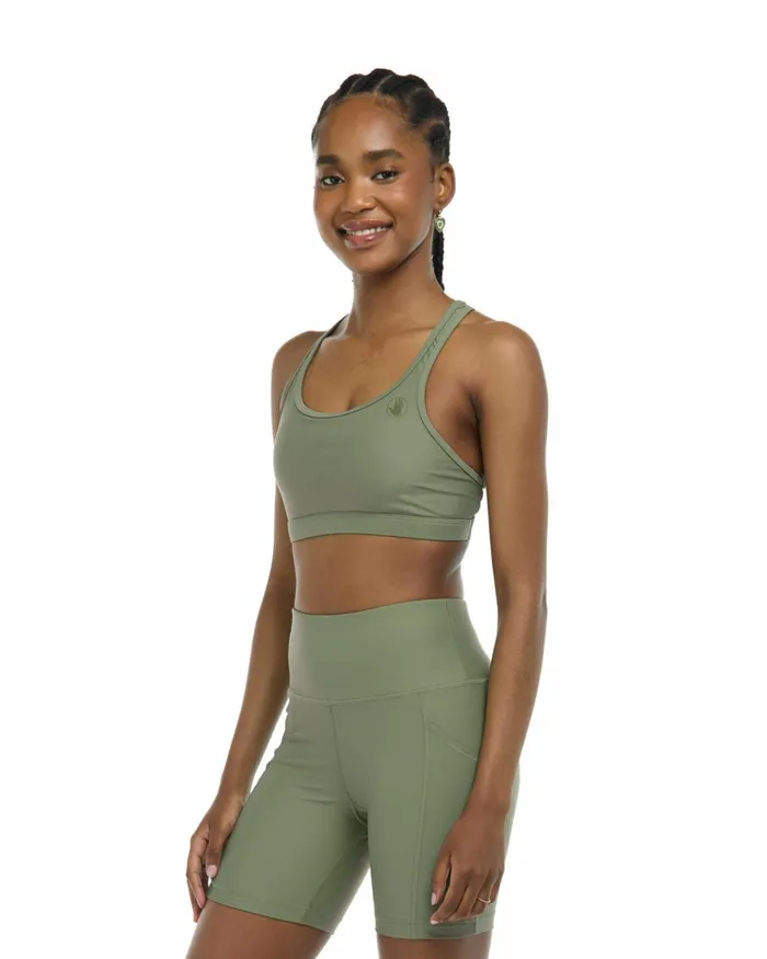 Body Glove Gym To Swim Women Smoothies Equalizer CrossOver Sports Bra 8211 Cactus