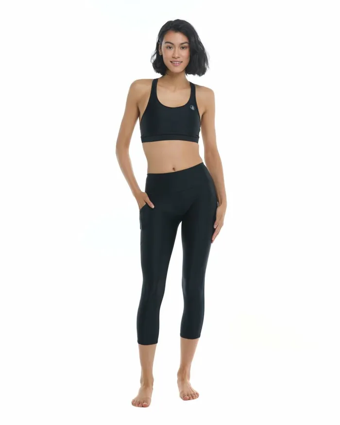 Body Glove Gym To Swim Women Smoothies Vigor CrossOver Capri 8211 Black