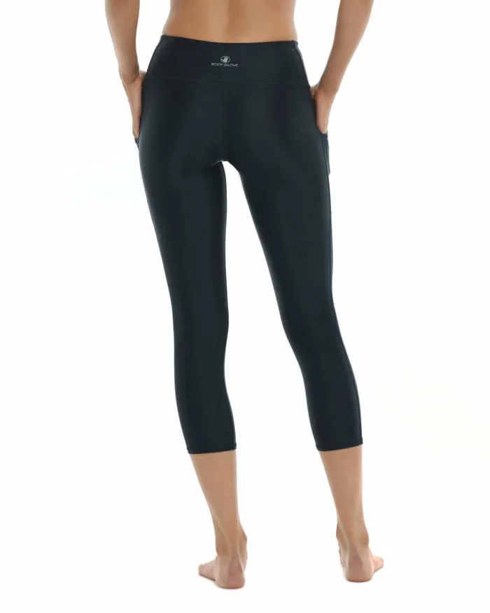 Body Glove Gym To Swim Women Smoothies Vigor CrossOver Capri 8211 Black