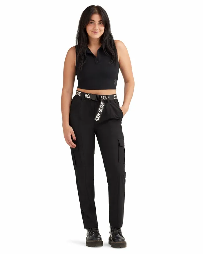Body Glove New Arrivals Women Cargo Sport Pants 8211 Black