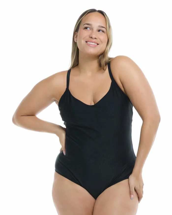 Body Glove OnePieces Women Smoothies Sandbar Plus Size OnePiece Swimsuit 8211 Black