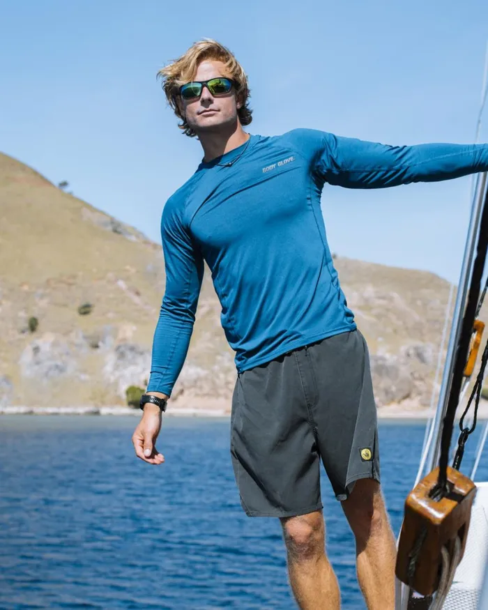 Body Glove Sun Protection Men Catalina UPF 50 LongSleeve Sun Shirt 8211 Harbor Blue Body Glove Sun Protection Men Catalina UPF 50 LongSleeve Sun Shirt 8211 Harbor Blue