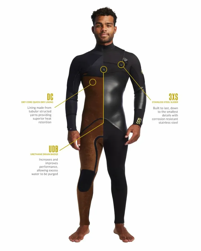 Body Glove Wetsuits Accessories 5370 32mm Chest Zip Fullsuit 8211 Black