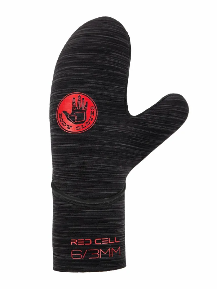 Body Glove Wetsuits Accessories Red Cell Mitt Glove 63mm 8211 Black