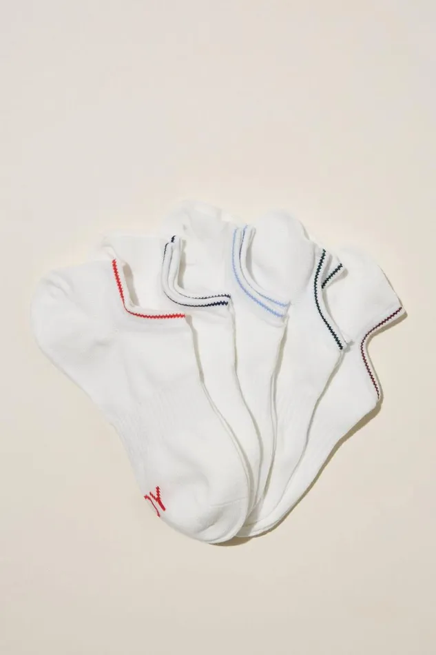 Body Low Cut Sneaker Socks 5Pk Vintage Sport Women Cotton On Accessories