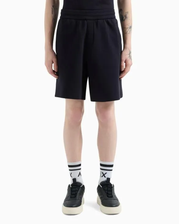 Bonded Cotton Bermuda Shorts Navyblue Men Armani Matching Sets Bonded Cotton Bermuda Shorts Navyblue Men Armani Matching Sets