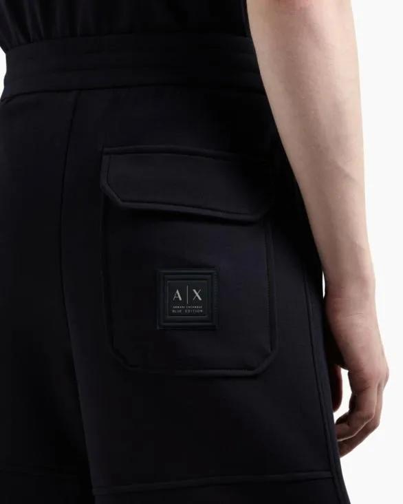 Bonded Cotton Bermuda Shorts Navyblue Men Armani Matching Sets Bonded Cotton Bermuda Shorts Navyblue Men Armani Matching Sets