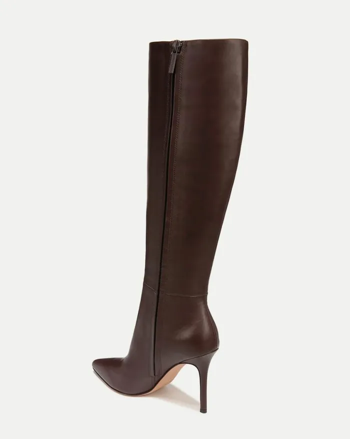 Boots and Booties Shop Veronica Beard Lisa Leather Tall Boot Black