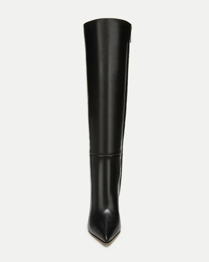 Boots and Booties Shop Veronica Beard Lisa Leather Tall Boot WideCalf Black