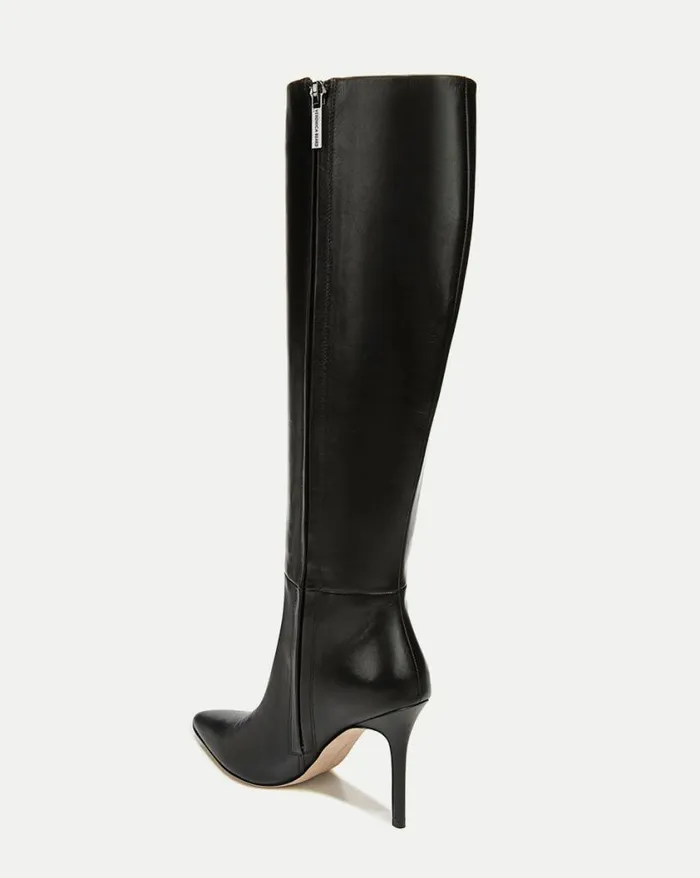 Boots and Booties Shop Veronica Beard Lisa Leather Tall Boot WideCalf Black
