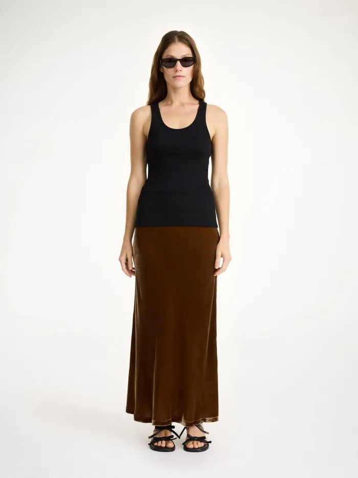 Boshan Midi Skirt Bison Women By Malene Birger Skirts