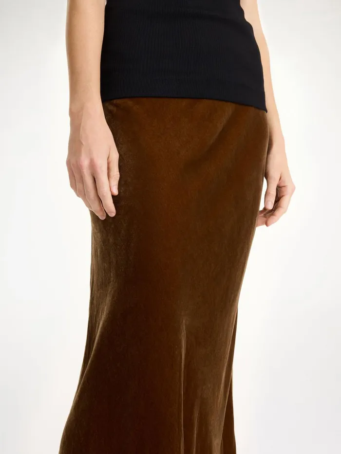 Boshan Midi Skirt Bison Women By Malene Birger Skirts