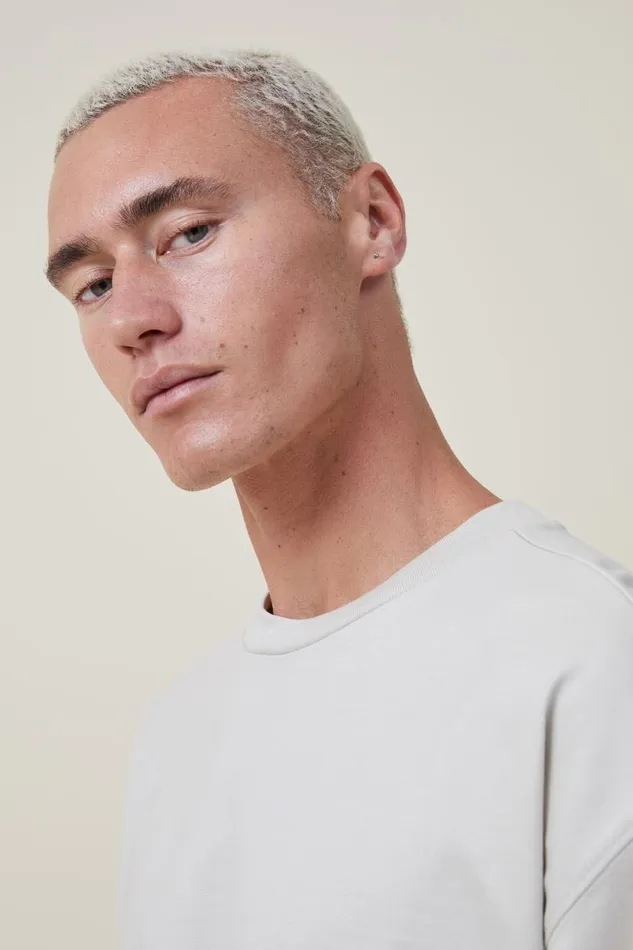 Box Fit Plain TShirt Ivory Men Cotton On Tees and Tanks Box Fit Plain TShirt Ivory Men Cotton On Tees and Tanks