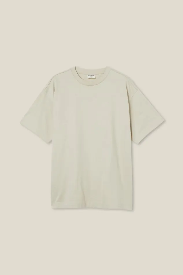 Box Fit Plain TShirt Ivory Men Cotton On Tees and Tanks Box Fit Plain TShirt Ivory Men Cotton On Tees and Tanks