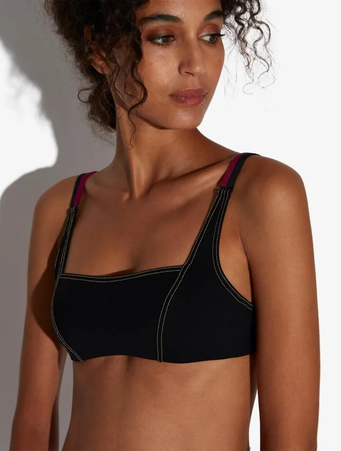Bralette Bikini Top In Black Swim La Perla Bikinis