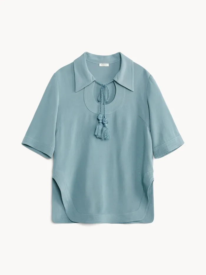 Brittiny Top Cool Water Women By Malene Birger Tops and Blouses